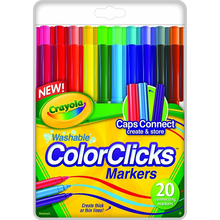 Colour Clicks Markers, Pack Of 20