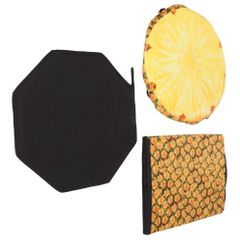 Stuff Foldable Kids Stool with Soft Seat - Pineapple Theme