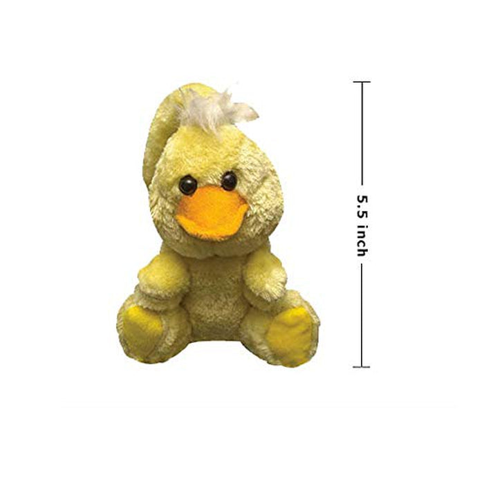 Ultra-Soft Plush Duck Car Hanging Toy – Yellow (6 Months - 7 Years)