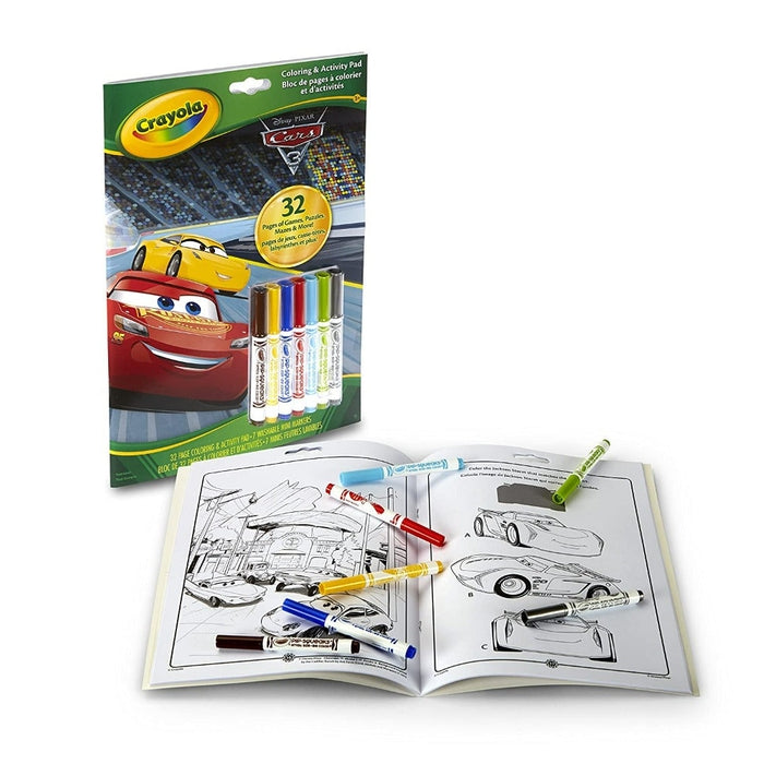 Cars 3 Coloring & Activity Book with Markers