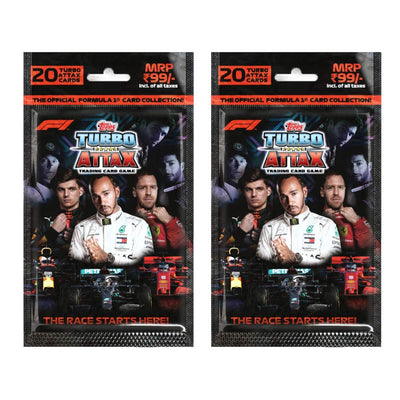 F1 Turbo Attax Trading Card Game Multipack Pack of 2