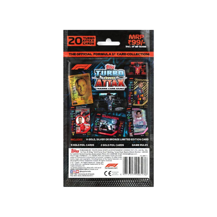 F1 Turbo Attax Trading Card Game Multipack Pack of 2