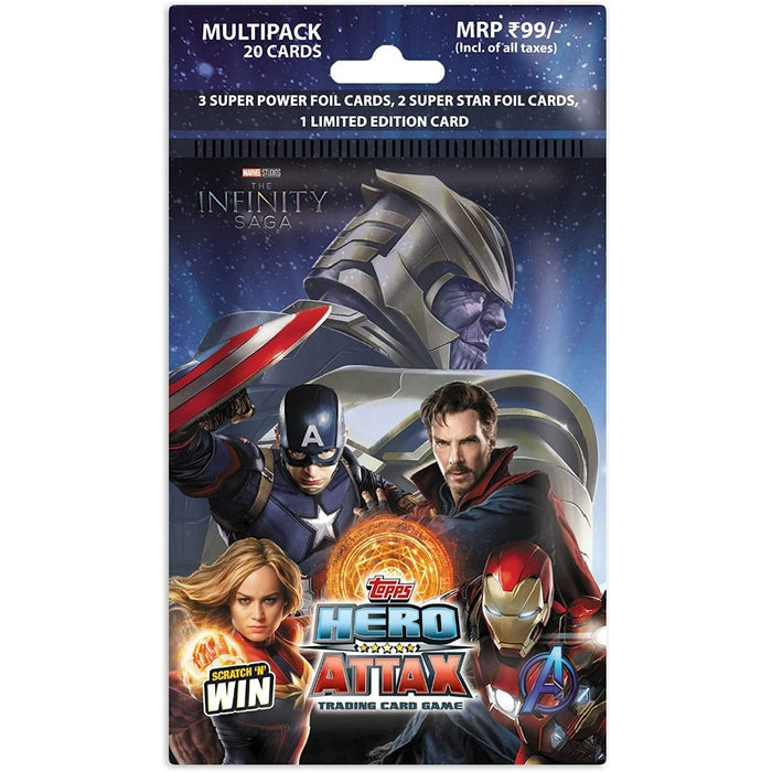 Marvel Hero Attax 2021 TCG Collection Multi Pack, Pack of 20 Cards