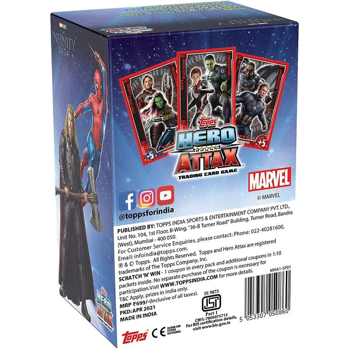 Marvel Hero Attax 2021 TCG Collection Smart Pack, 123 Cards Total
