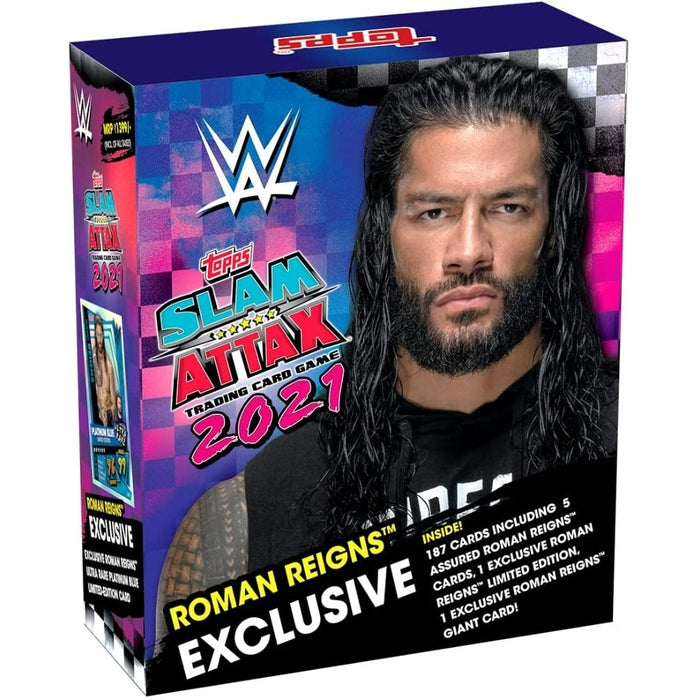 WWE Slam Attax 2021 Edition | Roman Exclusive Tin (8 Years till Grown Ups)