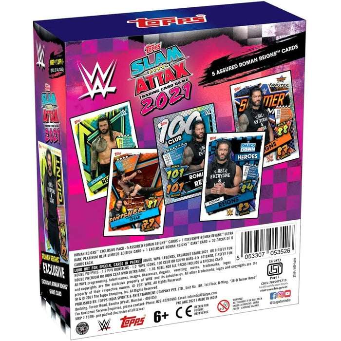 WWE Slam Attax 2021 Edition | Roman Exclusive Tin (8 Years till Grown Ups)