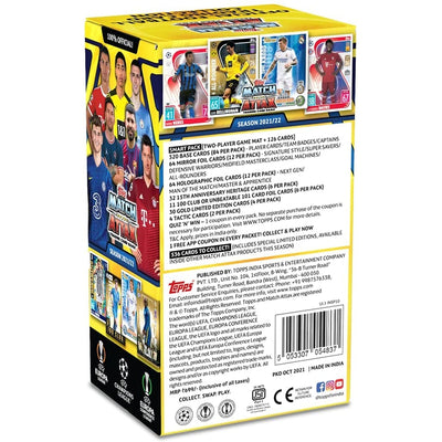 UEFA Champions League Match Attax 2021/22 TCG Collection Smart Pack I Football Cards | Champions League Cards | Europa League Cards | Match Attax Extra