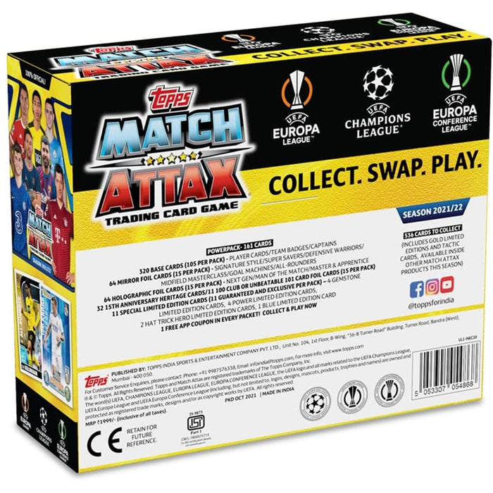 UEFA Champions League Match Attax 2021/22 TCG Collection Power Pack I Football Cards | Champions League Cards| Europa League Cards | Match Attax Extra