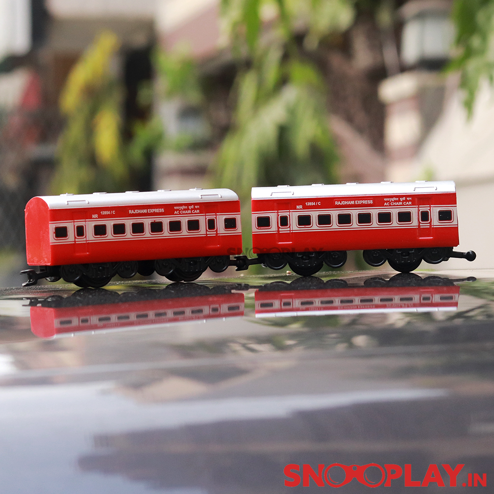 Passenger Indian Toy Train For Kids (Battery Operated) - 13 Pieces Set