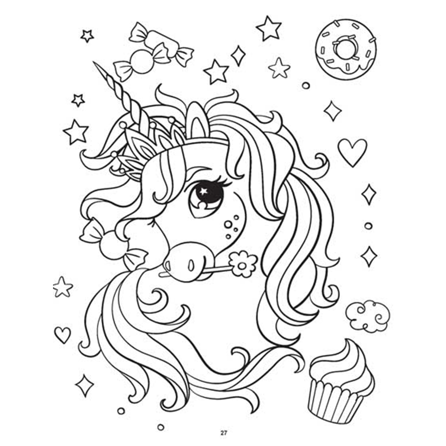 My Unicorn Colouring Book for Children Age 2 -7 Years