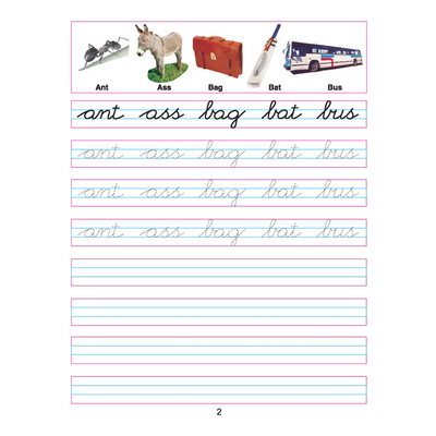 Cursive Writing Book (Words) Part 2