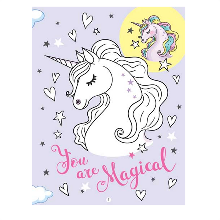 My Magical Unicorn Copy Colour Book for Children Age 2 -7 Years -  Make Your Own Magic Colouring Book