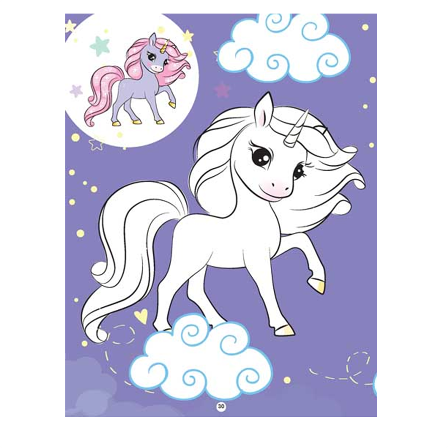 My Magical Unicorn Copy Colour Book for Children Age 2 -7 Years -  Make Your Own Magic Colouring Book