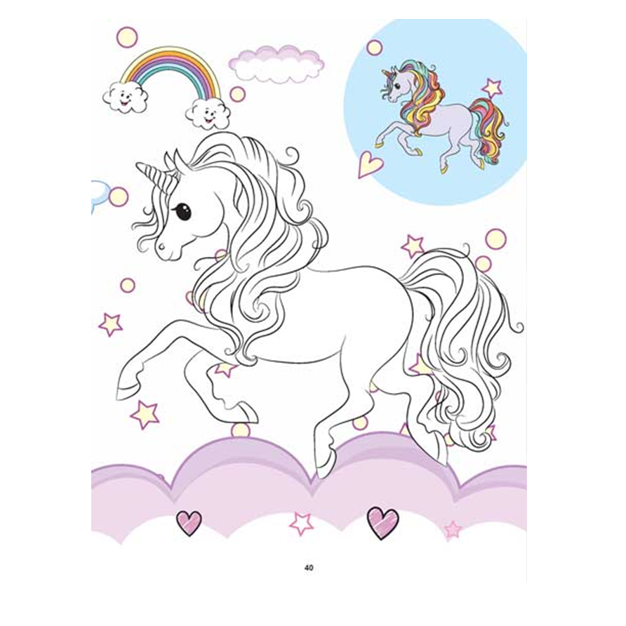 My Magical Unicorn Copy Colour Book for Children Age 2 -7 Years -  Make Your Own Magic Colouring Book