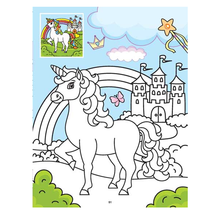 My Magical Unicorn Copy Colour Book for Children Age 2 -7 Years -  Make Your Own Magic Colouring Book