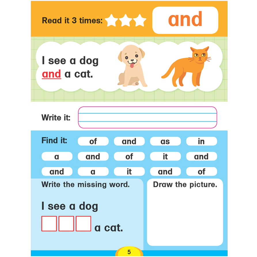 Dolch Sight Words Level 1- Simple Words and Activities for Beginner Readers