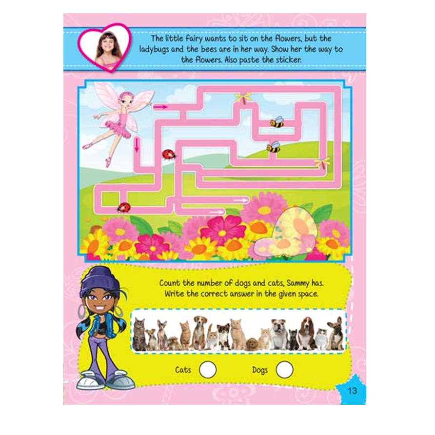 Sticker Activity Book - Girls