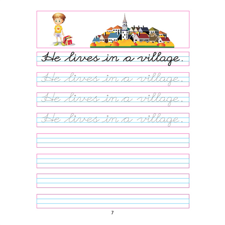 Cursive Writing Book (Sentences) Part 3