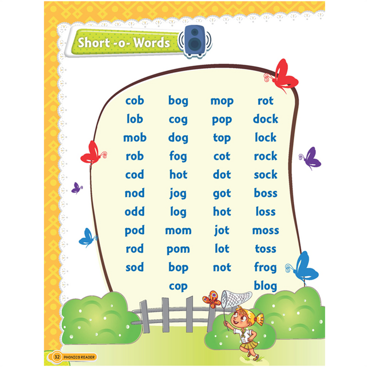 Phonics Reader - 3 (Word Families Short and Long Vowel Sounds)