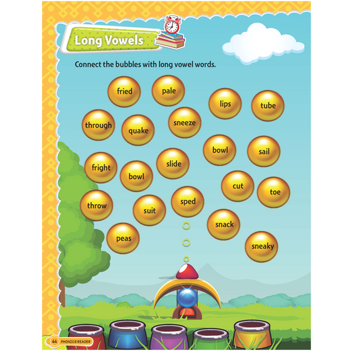 Phonics Reader - 3 (Word Families Short and Long Vowel Sounds)