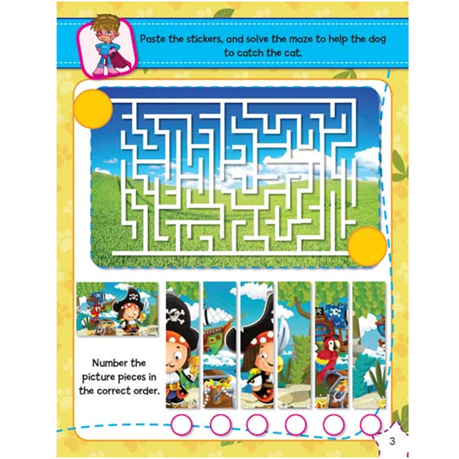 Sticker Activity Book - Boys