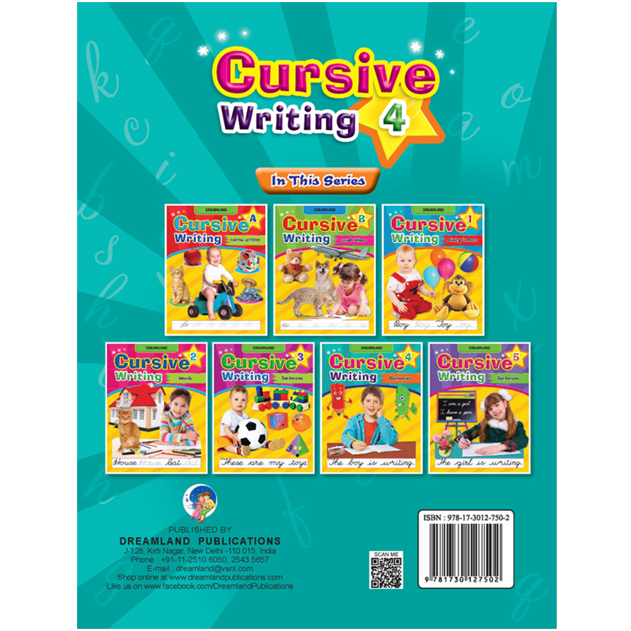 Cursive Writing Book (Sentences) Part 4