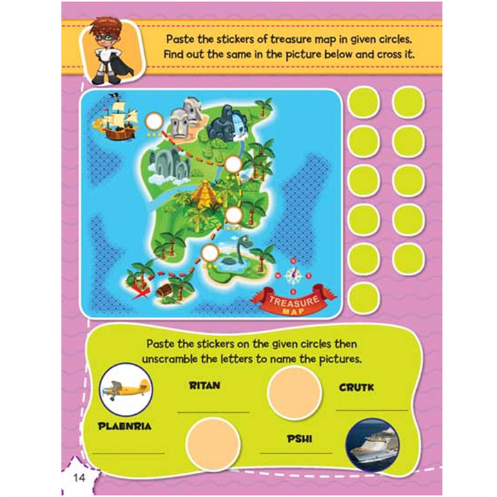 Sticker Activity Book - Boys