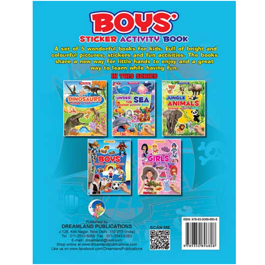 Sticker Activity Book - Boys