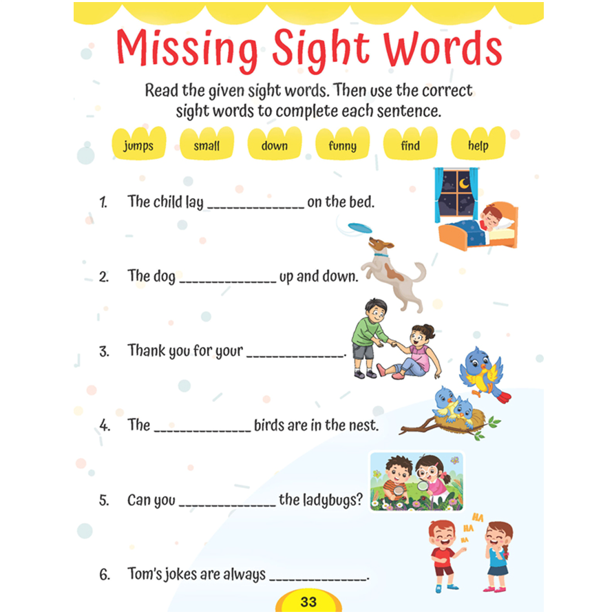 Dolch Sight Words Level 1- Simple Words and Activities for Beginner Readers