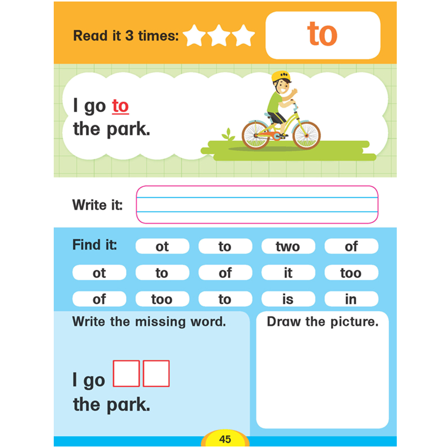 Dolch Sight Words Level 1- Simple Words and Activities for Beginner Readers