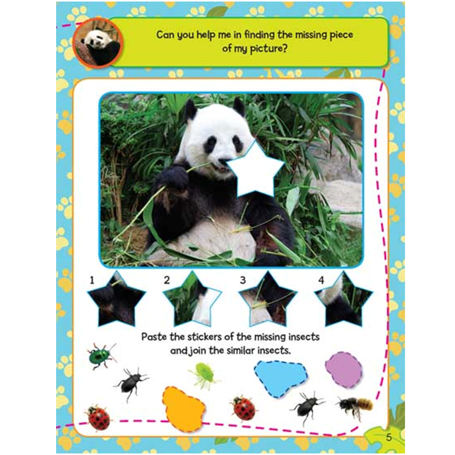 Sticker Activity Book - Jungle Animals