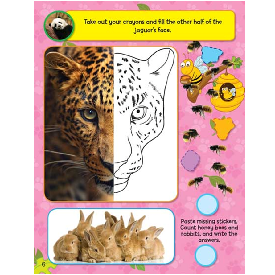 Sticker Activity Book - Jungle Animals