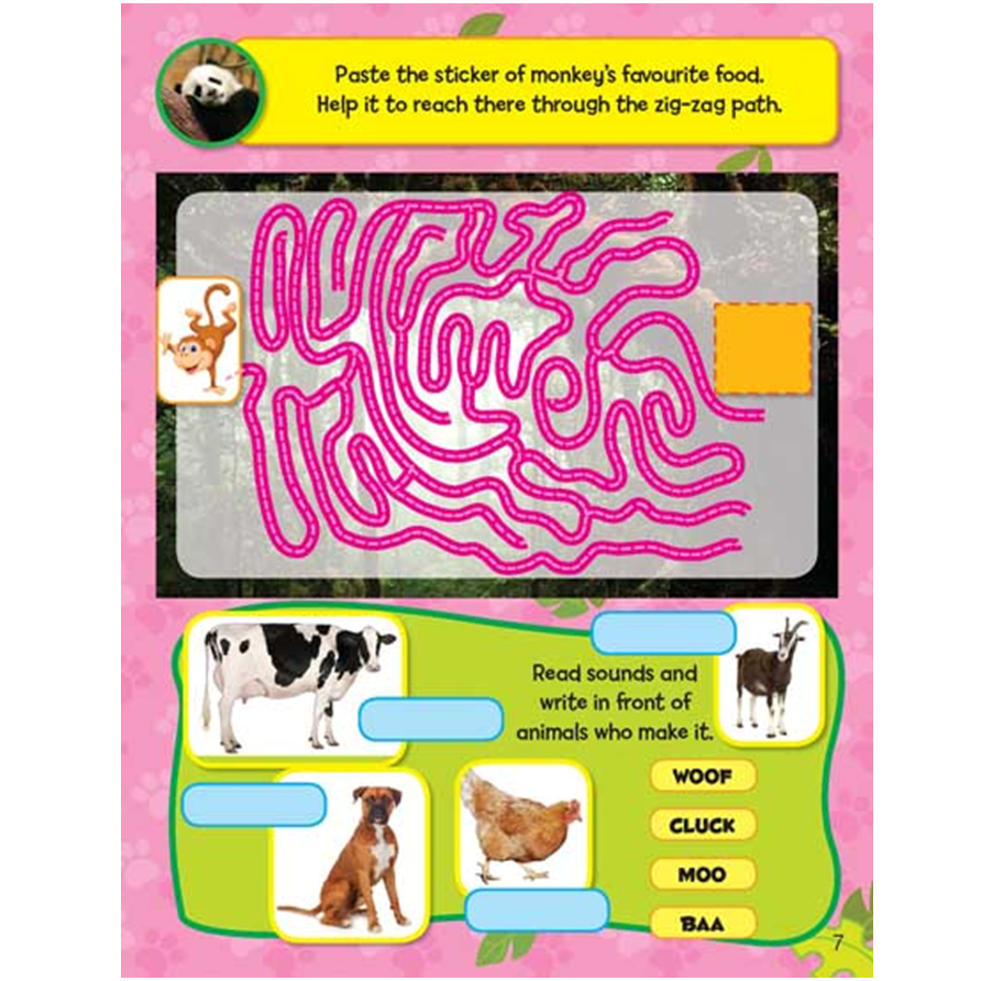 Sticker Activity Book - Jungle Animals