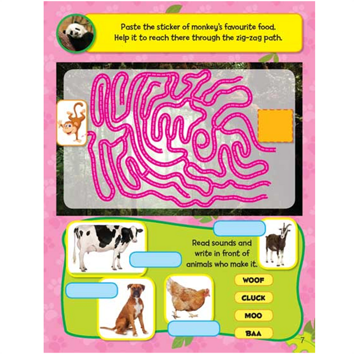 Sticker Activity Book - Jungle Animals