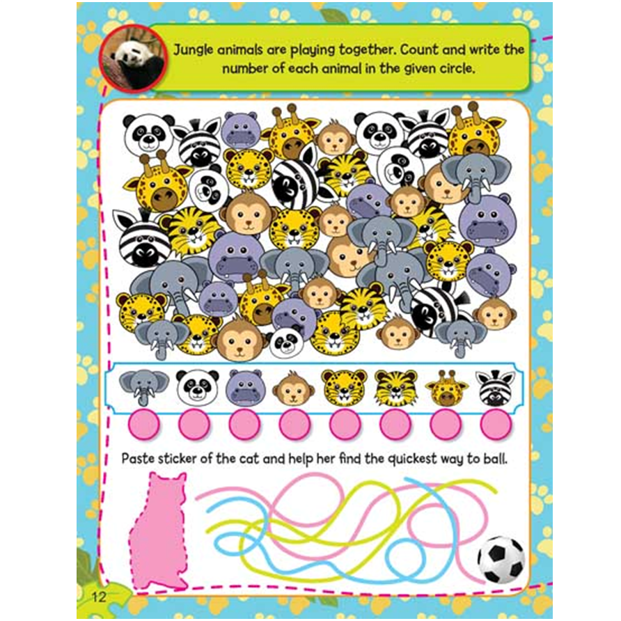 Sticker Activity Book - Jungle Animals