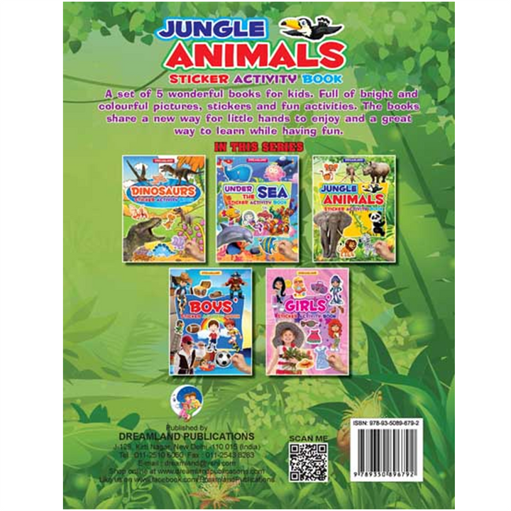 Sticker Activity Book - Jungle Animals