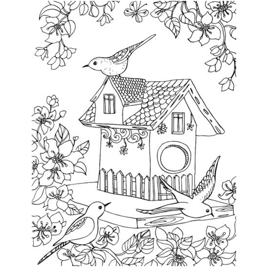 Countryside- Colouring Book for Adults