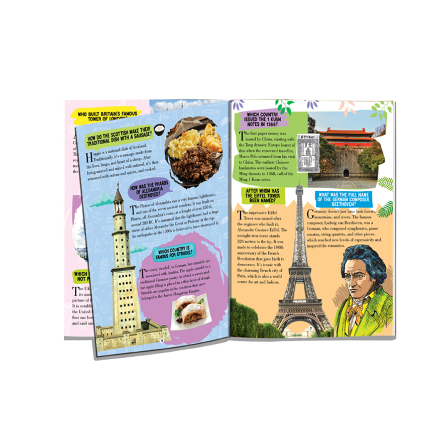 Amazing Places Encyclopedia for Children Age 5 - 15 Years- All About Trivia Questions and Answers