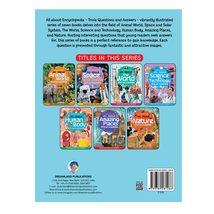 Amazing Places Encyclopedia for Children Age 5 - 15 Years- All About Trivia Questions and Answers