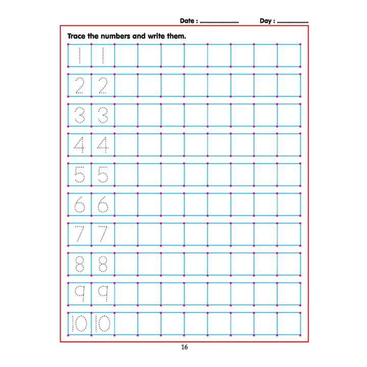 Writing Book - Learn Writing 123 (1-10)