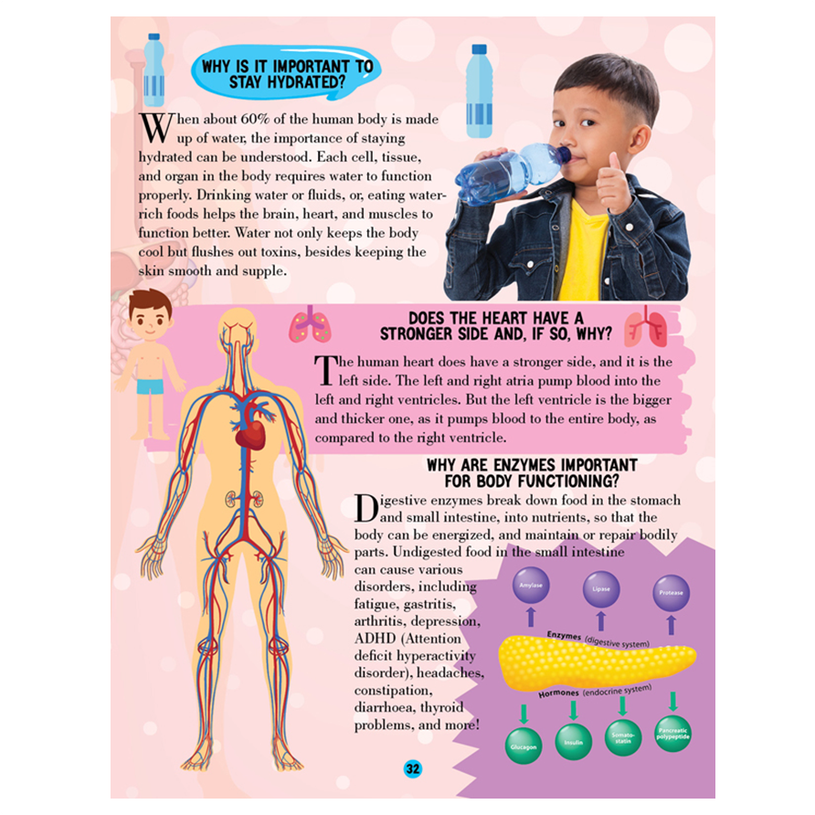 Human Body Encyclopedia for Children Age 5 - 15 Years- All About Trivia Questions and Answers