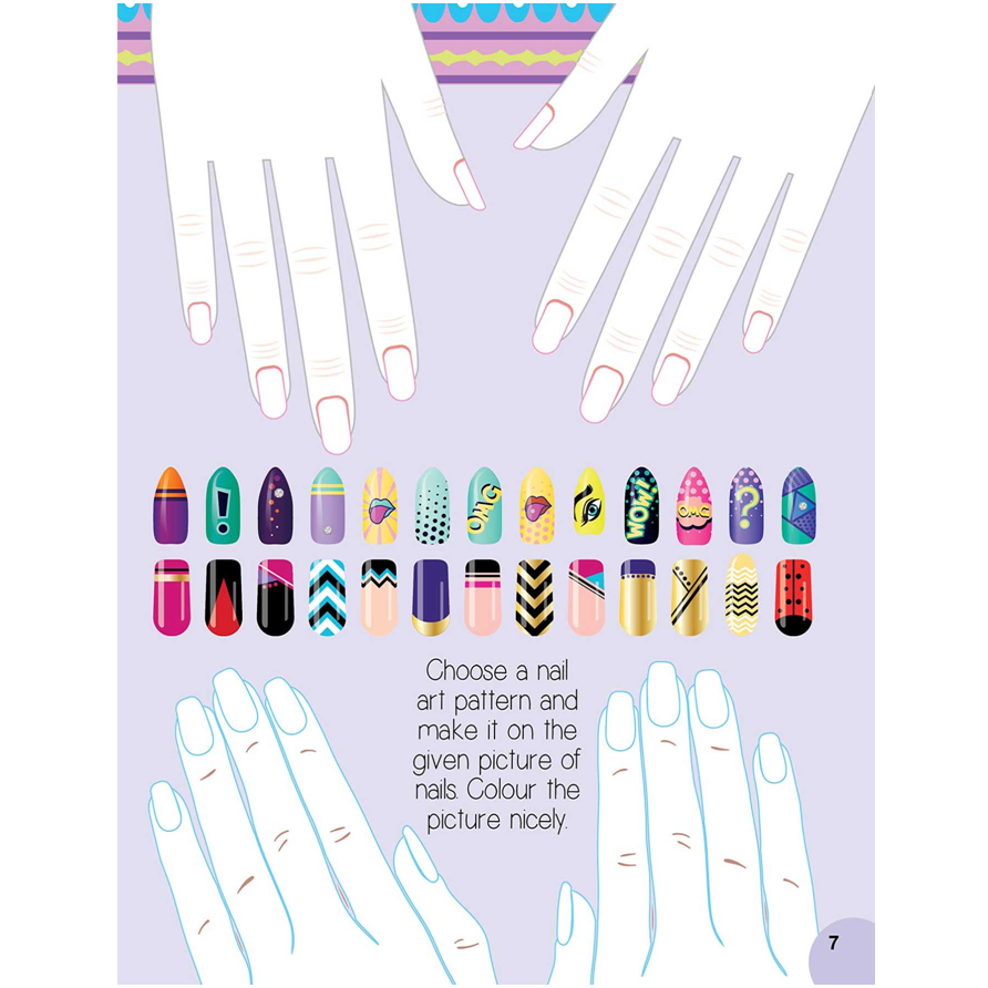 Nail Art and Hair Style- Create and Colour Your Own Nail Art with 150 Glitter Stickers