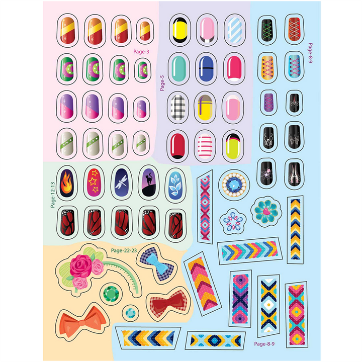 Nail Art and Hair Style- Create and Colour Your Own Nail Art with 150 Glitter Stickers