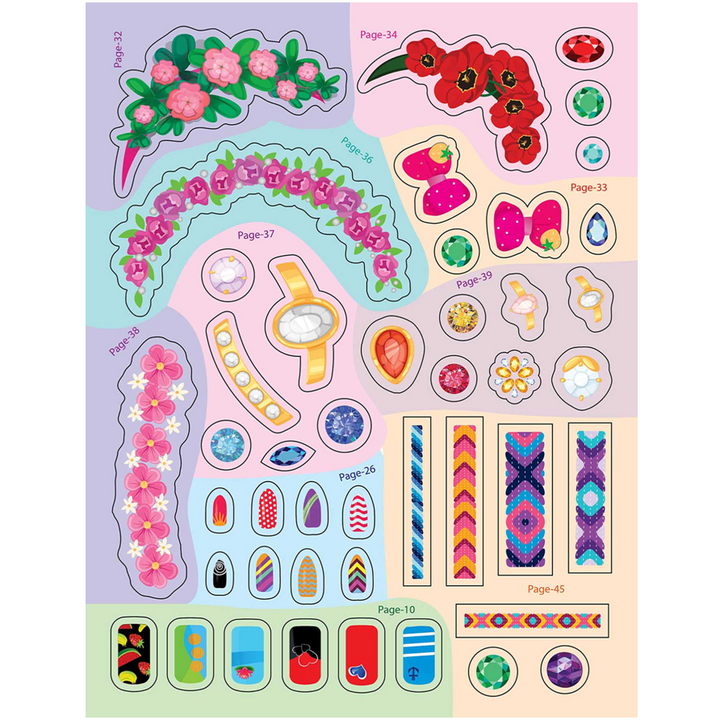 Nail Art and Hair Style- Create and Colour Your Own Nail Art with 150 Glitter Stickers