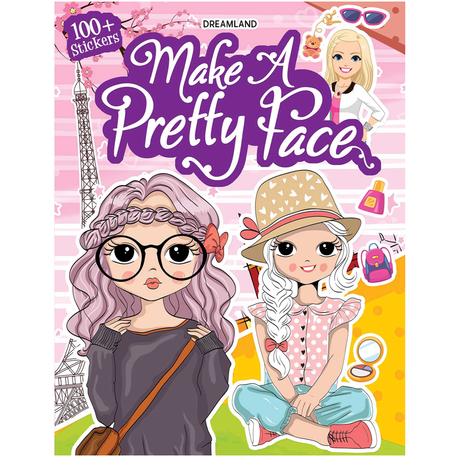 Make A Pretty Face with 100+ Stickers