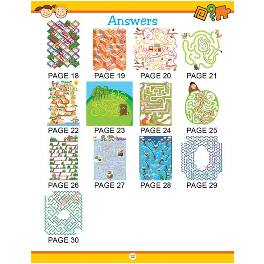 My Activity- Maze Activity Book