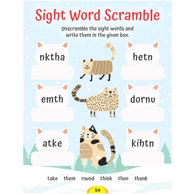 Dolch Sight Words Level 3- Simple Words and Activities for Beginner Readers