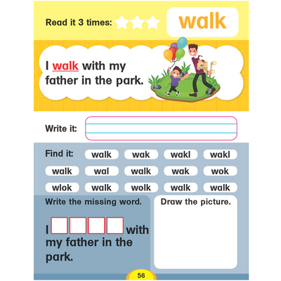 Dolch Sight Words Level 3- Simple Words and Activities for Beginner Readers