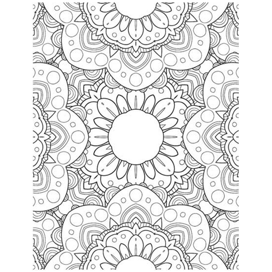 Flowers- Colouring Book for Adults