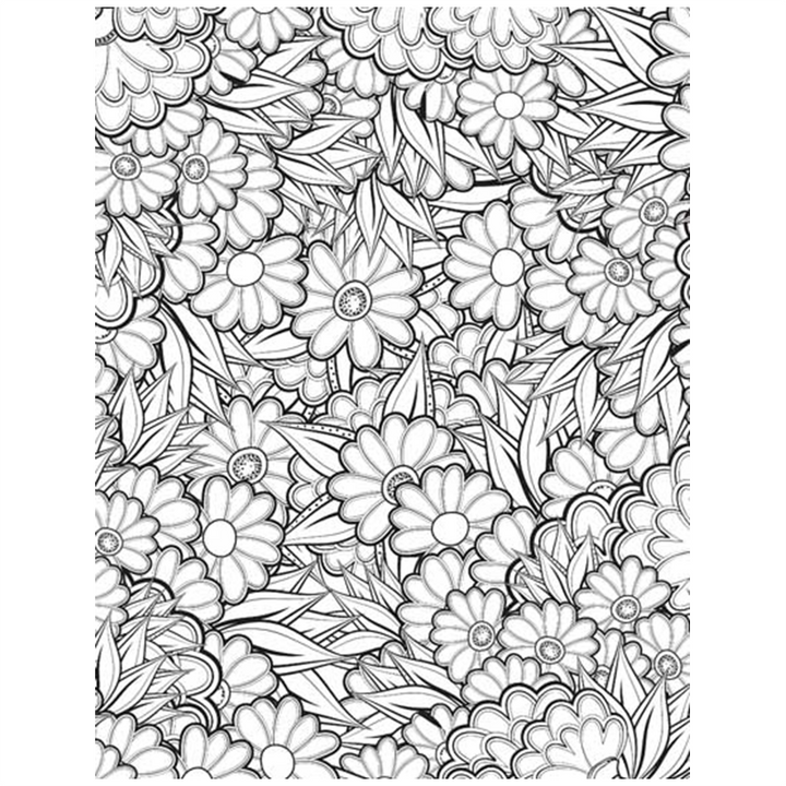 Flowers- Colouring Book for Adults